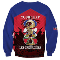 Personalized Les Grenadiers Haiti Football Sweatshirt 2026 Nou Retounen Red Version - Wonder Print Shop