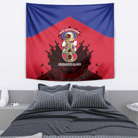 Les Grenadiers Haiti Football Tapestry 2026 Nou Retounen Red Version - Wonder Print Shop