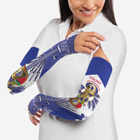 Personalized Les Grenadiers Haiti Football Arm Sleeves 2026 Nou Retounen White Version - Wonder Print Shop