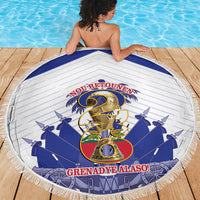 Les Grenadiers Haiti Football Beach Blanket 2026 Nou Retounen White Version - Wonder Print Shop