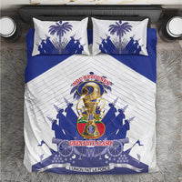 Les Grenadiers Haiti Football Bedding Set 2026 Nou Retounen White Version - Wonder Print Shop