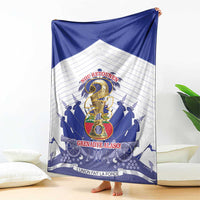 Les Grenadiers Haiti Football Blanket 2026 Nou Retounen White Version - Wonder Print Shop