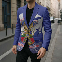 Personalized Les Grenadiers Haiti Football Blazer 2026 Nou Retounen White Version - Wonder Print Shop
