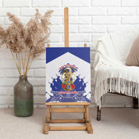 Les Grenadiers Haiti Football Canvas Wall Art 2026 Nou Retounen White Version - Wonder Print Shop