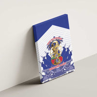 Les Grenadiers Haiti Football Canvas Wall Art 2026 Nou Retounen White Version - Wonder Print Shop