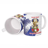 Personalized Les Grenadiers Haiti Football Ceramic Mug 2026 Nou Retounen White Version - Wonder Print Shop
