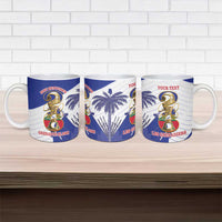 Personalized Les Grenadiers Haiti Football Ceramic Mug 2026 Nou Retounen White Version - Wonder Print Shop