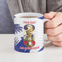 Personalized Les Grenadiers Haiti Football Ceramic Mug 2026 Nou Retounen White Version - Wonder Print Shop