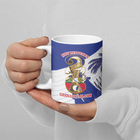 Personalized Les Grenadiers Haiti Football Ceramic Mug 2026 Nou Retounen White Version - Wonder Print Shop