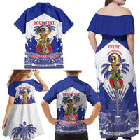 Personalized Les Grenadiers Haiti Football Family Matching Off Shoulder Maxi Dress and Hawaiian Shirt 2026 Nou Retounen White Version - Wonder Print Shop