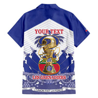 Personalized Les Grenadiers Haiti Football Family Matching Off Shoulder Short Dress and Hawaiian Shirt 2026 Nou Retounen White Version - Wonder Print Shop