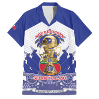 Personalized Les Grenadiers Haiti Football Family Matching Puletasi and Hawaiian Shirt 2026 Nou Retounen White Version - Wonder Print Shop