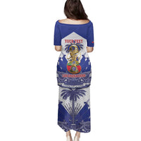 Personalized Les Grenadiers Haiti Football Family Matching Puletasi and Hawaiian Shirt 2026 Nou Retounen White Version - Wonder Print Shop