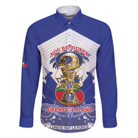 Personalized Les Grenadiers Haiti Football Family Matching Short Sleeve Bodycon Dress and Hawaiian Shirt 2026 Nou Retounen White Version - Wonder Print Shop