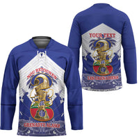 Personalized Les Grenadiers Haiti Football Hockey Jersey 2026 Nou Retounen White Version - Wonder Print Shop