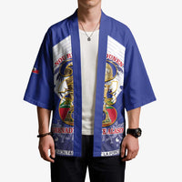 Personalized Les Grenadiers Haiti Football Kimono 2026 Nou Retounen White Version - Wonder Print Shop