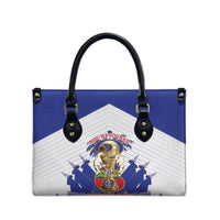 Les Grenadiers Haiti Football Leather Bag 2026 Nou Retounen White Version - Wonder Print Shop