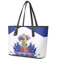Les Grenadiers Haiti Football Leather Tote Bag 2026 Nou Retounen White Version - Wonder Print Shop