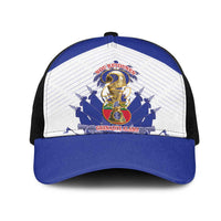 Les Grenadiers Haiti Football Mesh Trucker Cap 2026 Nou Retounen White Version - Wonder Print Shop