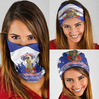 Les Grenadiers Haiti Football Neck Gaiter 2026 Nou Retounen White Version - Wonder Print Shop