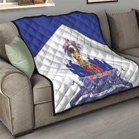 Les Grenadiers Haiti Football Quilt 2026 Nou Retounen White Version - Wonder Print Shop