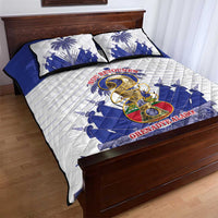 Les Grenadiers Haiti Football Quilt Bed Set 2026 Nou Retounen White Version - Wonder Print Shop