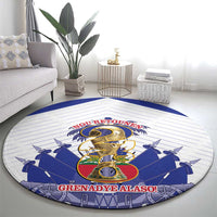 Les Grenadiers Haiti Football Round Carpet 2026 Nou Retounen White Version - Wonder Print Shop