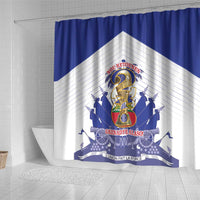 Les Grenadiers Haiti Football Shower Curtain 2026 Nou Retounen White Version - Wonder Print Shop