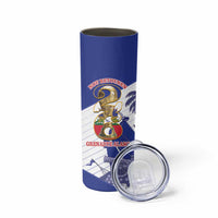 Personalized Les Grenadiers Haiti Football Skinny Tumbler 2026 Nou Retounen White Version - Wonder Print Shop