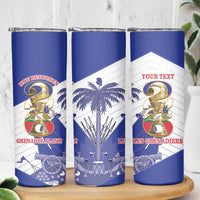 Personalized Les Grenadiers Haiti Football Skinny Tumbler 2026 Nou Retounen White Version - Wonder Print Shop