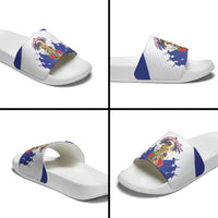 Les Grenadiers Haiti Football Slide Sandals 2026 Nou Retounen White Version - Wonder Print Shop