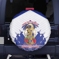 Les Grenadiers Haiti Football Spare Tire Cover 2026 Nou Retounen White Version - Wonder Print Shop