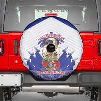 Les Grenadiers Haiti Football Spare Tire Cover 2026 Nou Retounen White Version - Wonder Print Shop