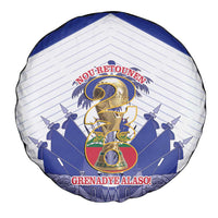 Les Grenadiers Haiti Football Spare Tire Cover 2026 Nou Retounen White Version - Wonder Print Shop