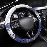 Les Grenadiers Haiti Football Steering Wheel Cover 2026 Nou Retounen White Version - Wonder Print Shop