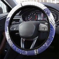 Les Grenadiers Haiti Football Steering Wheel Cover 2026 Nou Retounen White Version - Wonder Print Shop