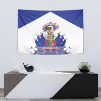 Les Grenadiers Haiti Football Tapestry 2026 Nou Retounen White Version - Wonder Print Shop