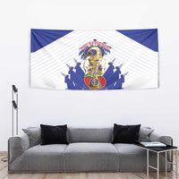 Les Grenadiers Haiti Football Tapestry 2026 Nou Retounen White Version - Wonder Print Shop