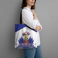 Les Grenadiers Haiti Football Tote Bag 2026 Nou Retounen White Version - Wonder Print Shop
