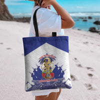 Les Grenadiers Haiti Football Tote Bag 2026 Nou Retounen White Version - Wonder Print Shop
