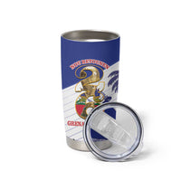 Personalized Les Grenadiers Haiti Football Tumbler Cup 2026 Nou Retounen White Version - Wonder Print Shop