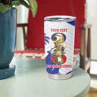 Personalized Les Grenadiers Haiti Football Tumbler Cup 2026 Nou Retounen White Version - Wonder Print Shop