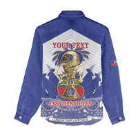 Personalized Les Grenadiers Haiti Football Women Casual Shirt 2026 Nou Retounen White Version - Wonder Print Shop