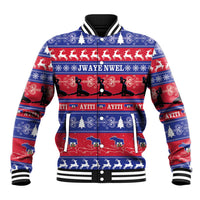Haiti Christmas Baseball Jacket Jwaye Nwel Ayiti Neg Marron Veve Vodou - Wonder Print Shop