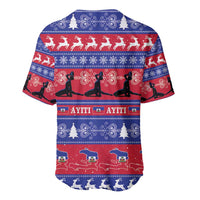 Haiti Christmas Baseball Jersey Jwaye Nwel Ayiti Neg Marron Veve Vodou - Wonder Print Shop