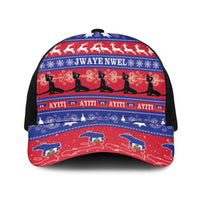Haiti Christmas Baseball Net Cap Jwaye Nwel Ayiti Neg Marron Veve Vodou - Wonder Print Shop
