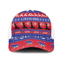 Haiti Christmas Baseball Net Cap Jwaye Nwel Ayiti Neg Marron Veve Vodou - Wonder Print Shop