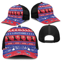 Haiti Christmas Baseball Net Cap Jwaye Nwel Ayiti Neg Marron Veve Vodou - Wonder Print Shop