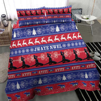 Haiti Christmas Bedding Set Jwaye Nwel Ayiti Neg Marron Veve Vodou - Wonder Print Shop