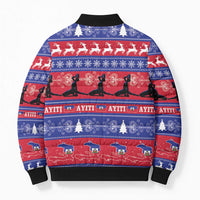 Haiti Christmas Bomber Puffer Jacket Jwaye Nwel Ayiti Neg Marron Veve Vodou - Wonder Print Shop